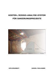 Kosten-/Risiko-Analyse-System für Sanierungsprojekte - architektur ...