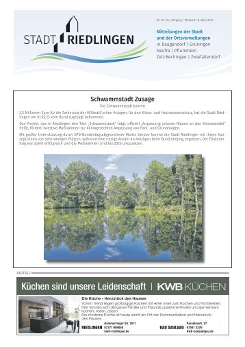 07.03.2023 Amtliches Mitteilungsblatt Riedlingen