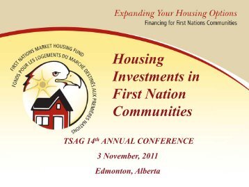 Housing Investments in First Nation Communities - First Nations ...