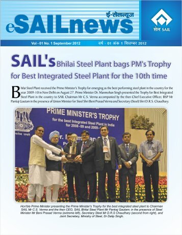 SAIL News September 2012 - Steel Authority of India Ltd.