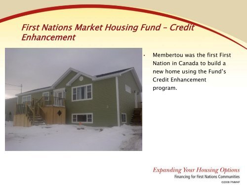 First Nations Housing Market Fund - Deborah Taylor