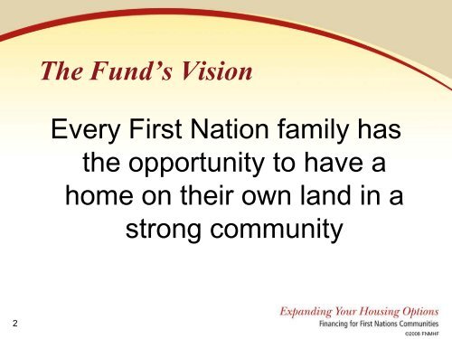 First Nations Housing Market Fund - Deborah Taylor