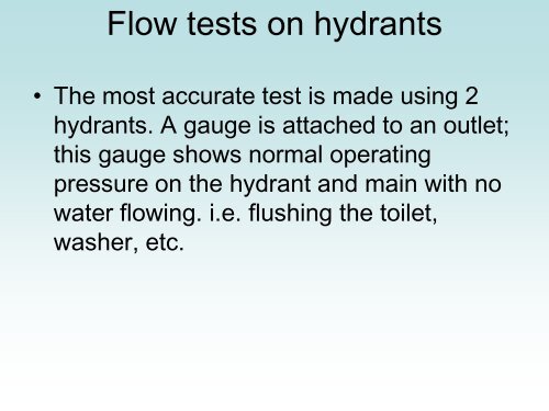 Fire Program Hydrant Flows & Calculations - First Nations (Alberta ...