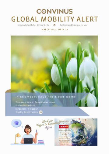 CONVINUS Global Mobility Alert - Week 10.2023