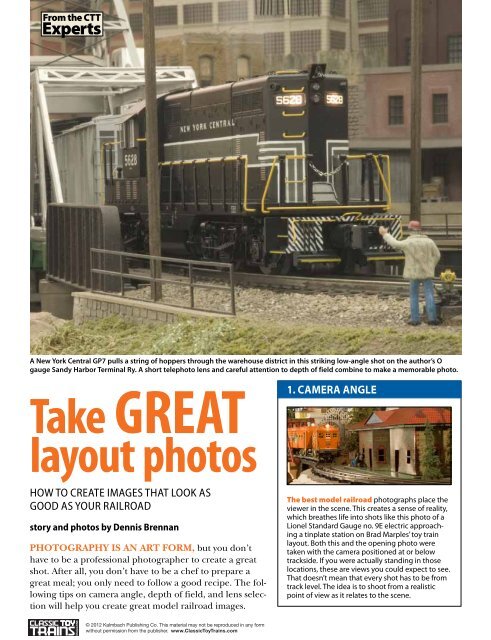 TakegreaT layout photos - Classic Toy Trains