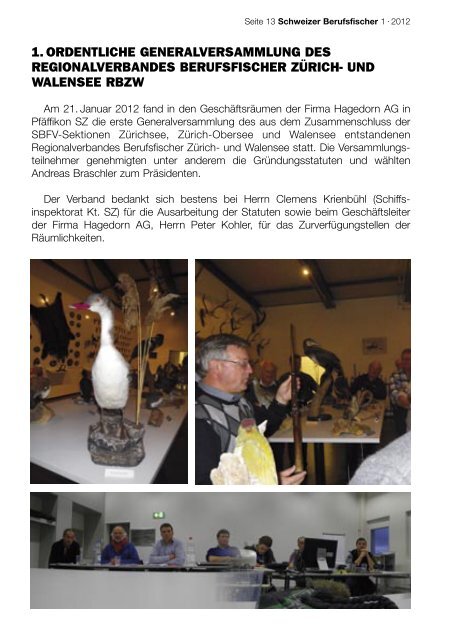 SBFV_Bulletin_2_2010.qxd - Schweizerischer Berufsfischerverband