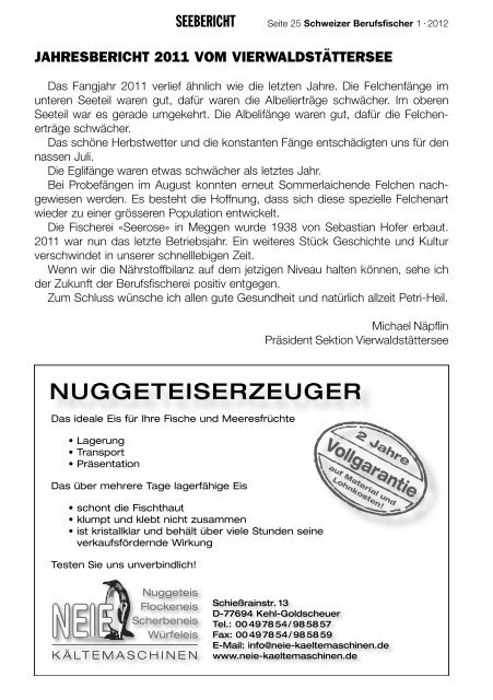 SBFV_Bulletin_2_2010.qxd - Schweizerischer Berufsfischerverband