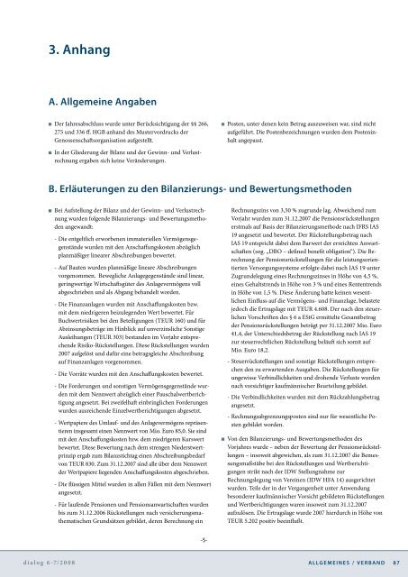 Jahresbericht 2007 - Genossenschaftsverband eV