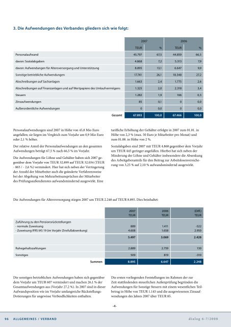 Jahresbericht 2007 - Genossenschaftsverband eV