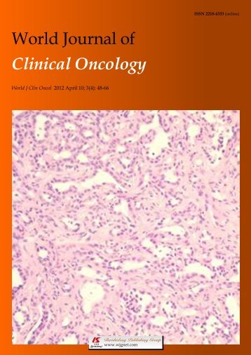 World Journal of Clinical Oncology