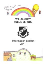 kindergarten - Willoughby Public School
