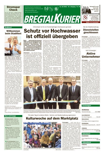 Ausgabe Vom 11 07 2012 Gemeinde Vohrenbach
