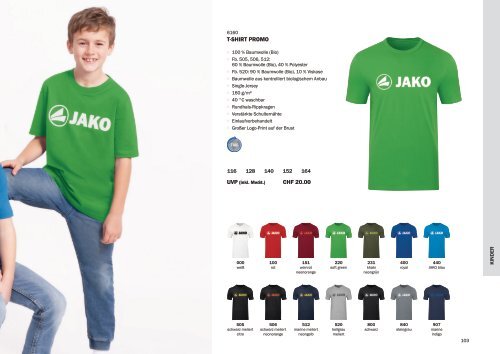 JAKO Corporate Teamwear Katalog 2023