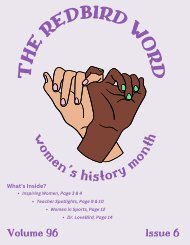 The Redbird Word Women's History Month Edition