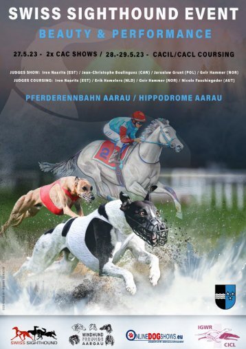 Ausschreibung Swiss Sighthound Event Windhund Freunde Aargau