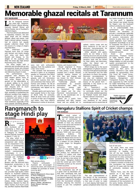 The Indian Weekender, 10 March 2023