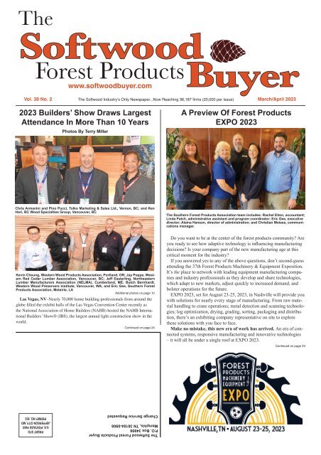 The Softwood Forest Products Buyer March April 2023