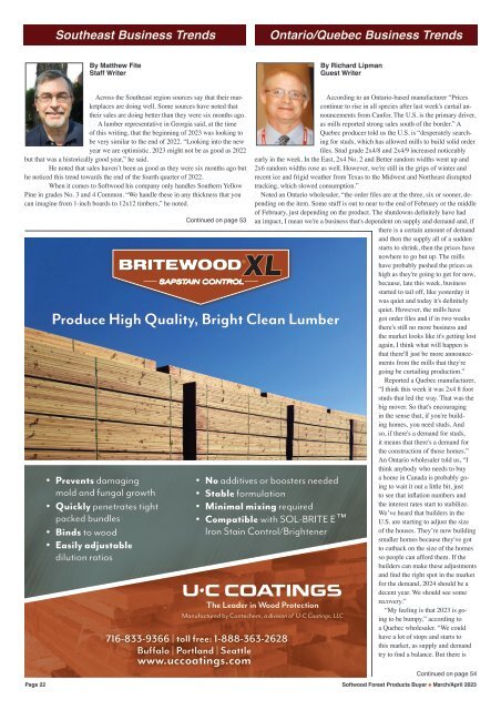 The Softwood Forest Products Buyer - March/April 2023 