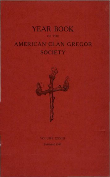 American Clan Gregor Society - Special Collections