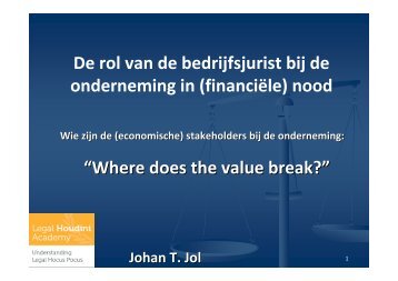 Discussie met stakeholders - Over Legal Houdini