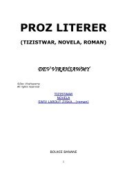 proz literer an morisien - lakaz