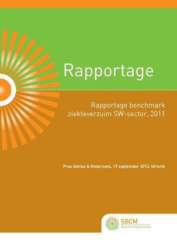Rapportage benchmark ziekteverzuim SW-sector, 2011 - SBCM