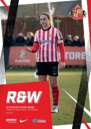 Red & White Issue 07: SAFC Women vs Coventry United Women