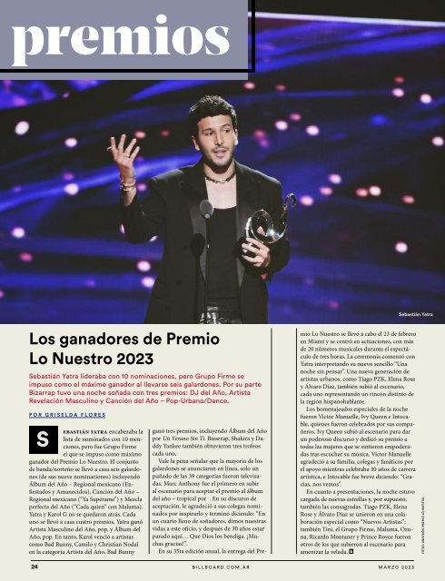 Billboard AR Marzo 2023