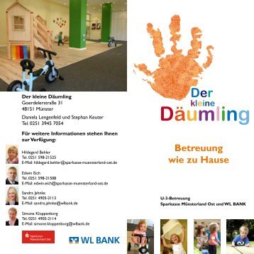 Der kleine Däumling Betreuung wie zu Hause - WL Bank