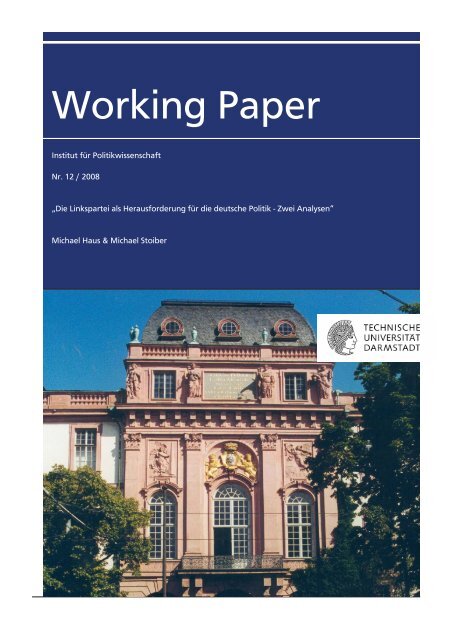 Working Paper - Institut für Politikwissenschaft - Technische ...