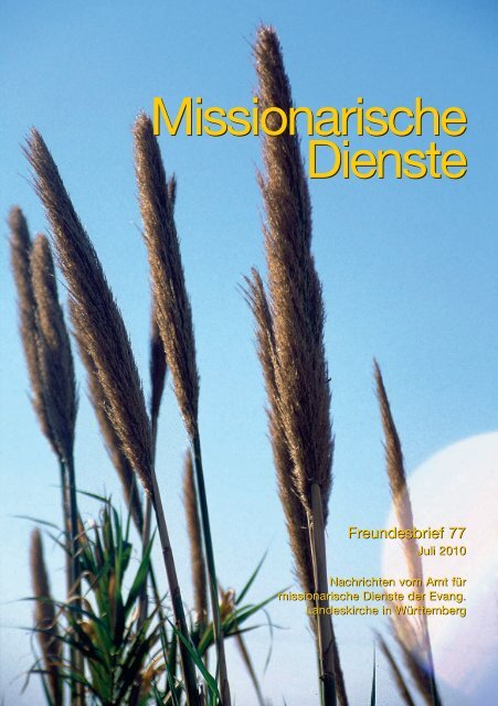 monatsspruch juli 2010 - Missionarische Dienste