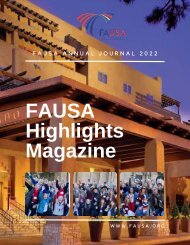 FAUSA Highlights Magazine Updated