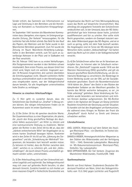 Lehrerkommentare - NS-Dokumentationszentrum Rheinland-Pfalz