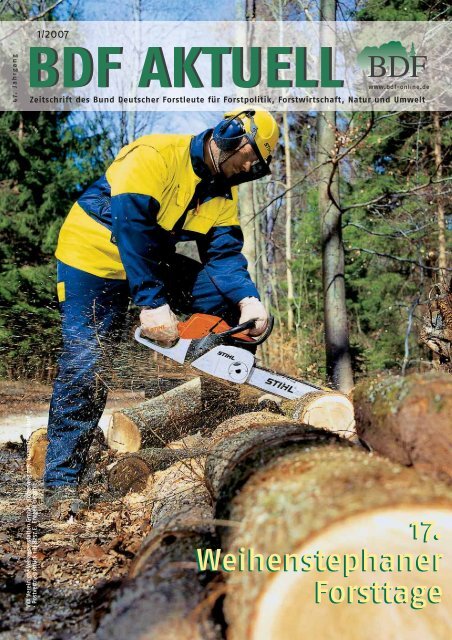 Ausgabe 01/2007 - Bund Deutscher Forstleute (BDF)