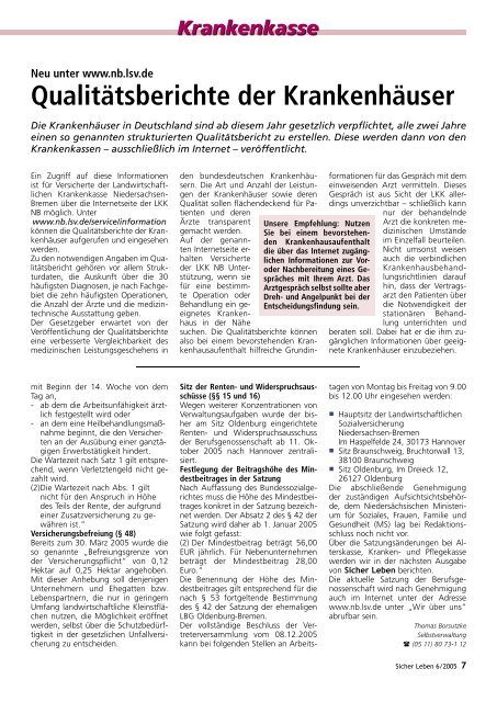 2. Standbein in der Landwirtschaft - Die Landwirtschaftliche ...