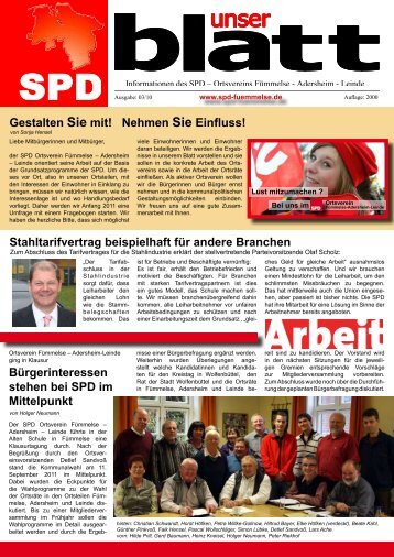 Nehmen Sie Einfluss! - SPD-Ortsverein Fümmelse / Adersheim ...