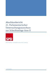 Abschlussbericht Asse - SPD-Fraktion im Niedersächsischen Landtag