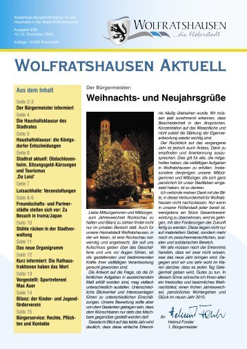 Wolfratshausen Aktuell - Stadt Wolfratshausen