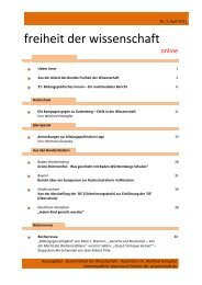 April 2011 - Bund Freiheit der Wissenschaft eV