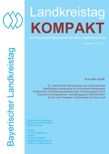 Ausgabe Nr. 2 / 2011 - Bayerischer Landkreistag