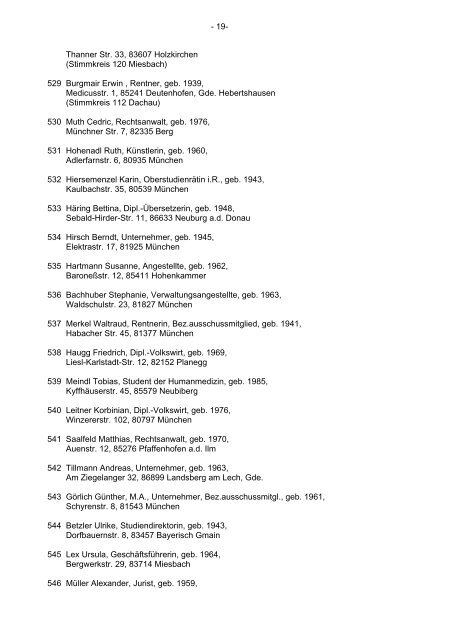 regierung von oberbayern - Landkreis Eichstätt