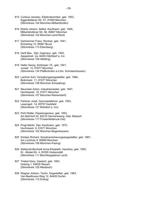 regierung von oberbayern - Landkreis Eichstätt