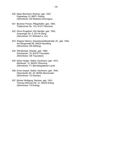 regierung von oberbayern - Landkreis Eichstätt