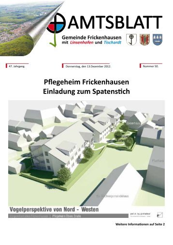 Pflegeheim Frickenhausen Einladung zum Spatenstich - Gemeinde ...