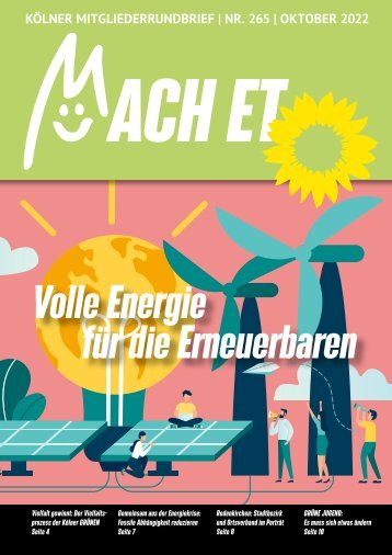 MachEt 265: Volle Energie für die Erneuerbaren