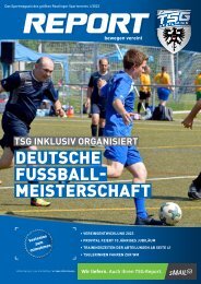 TSG Reutlingen_Report I 2023 Vereinsmagazin
