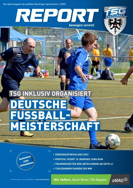 TSG Reutlingen_Report I 2023 Vereinsmagazin