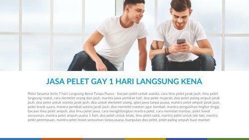 0813-2952-4511 Pelet Sesama Jenis 7 hari Langsung Kena Tanpa Puasa