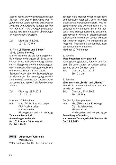 Familienzentrum Pichling - Programmheft 2012 ... - Portal - Stadt Linz