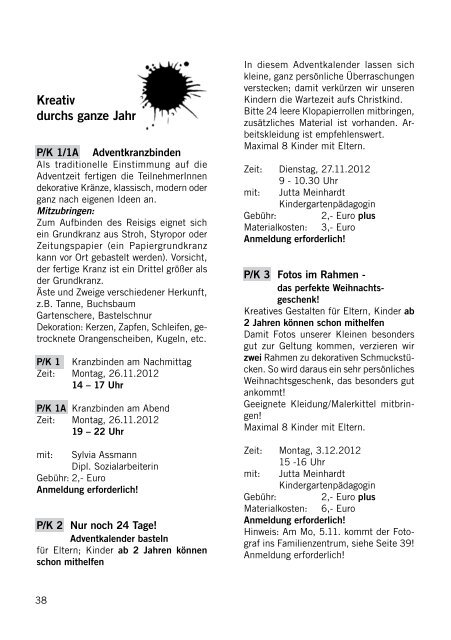 Familienzentrum Pichling - Programmheft 2012 ... - Portal - Stadt Linz